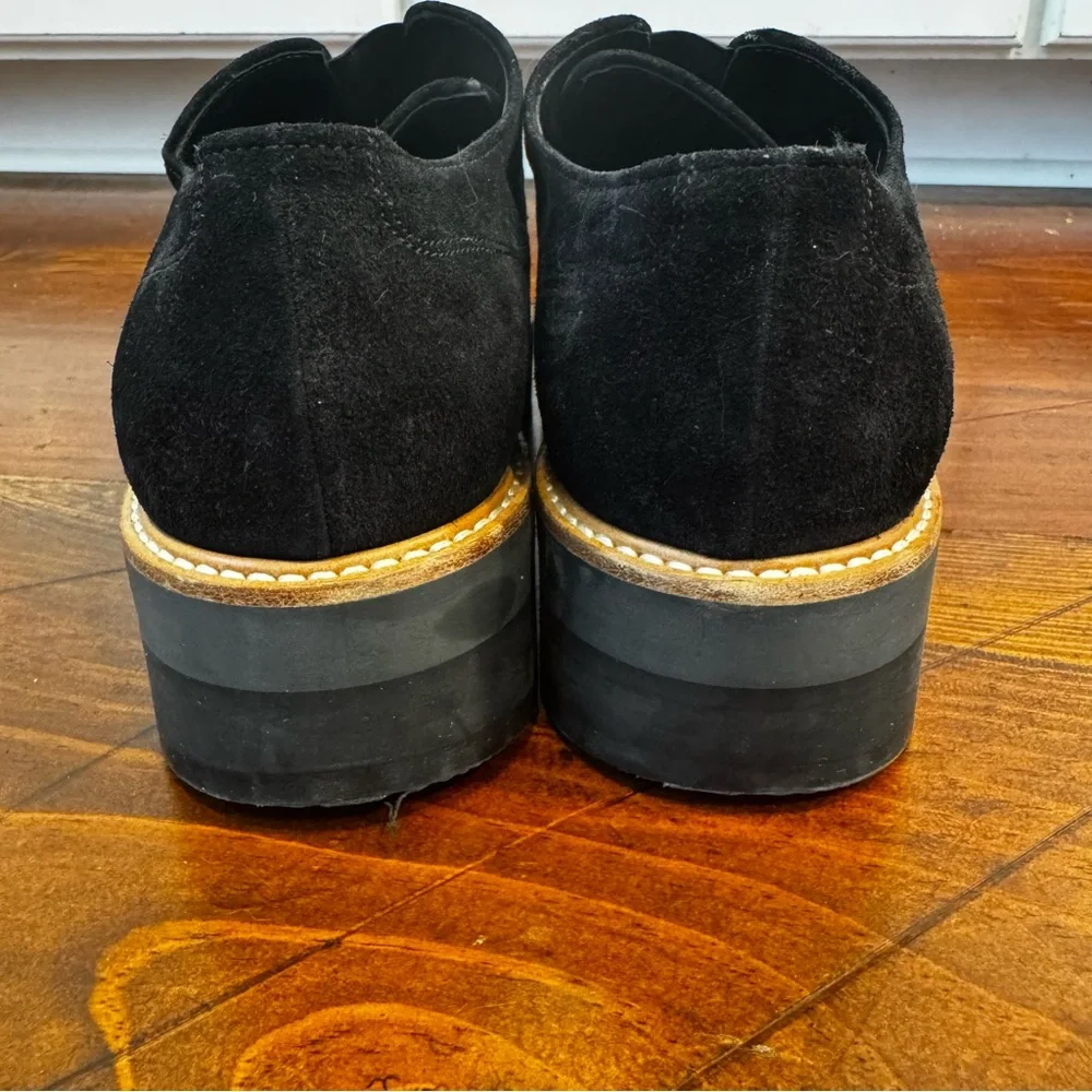 Vince Davy Slip-On Platform Suede Oxford‎ Loafers Women's